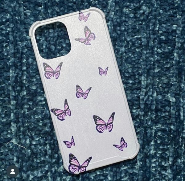 Butterfly print phone cover